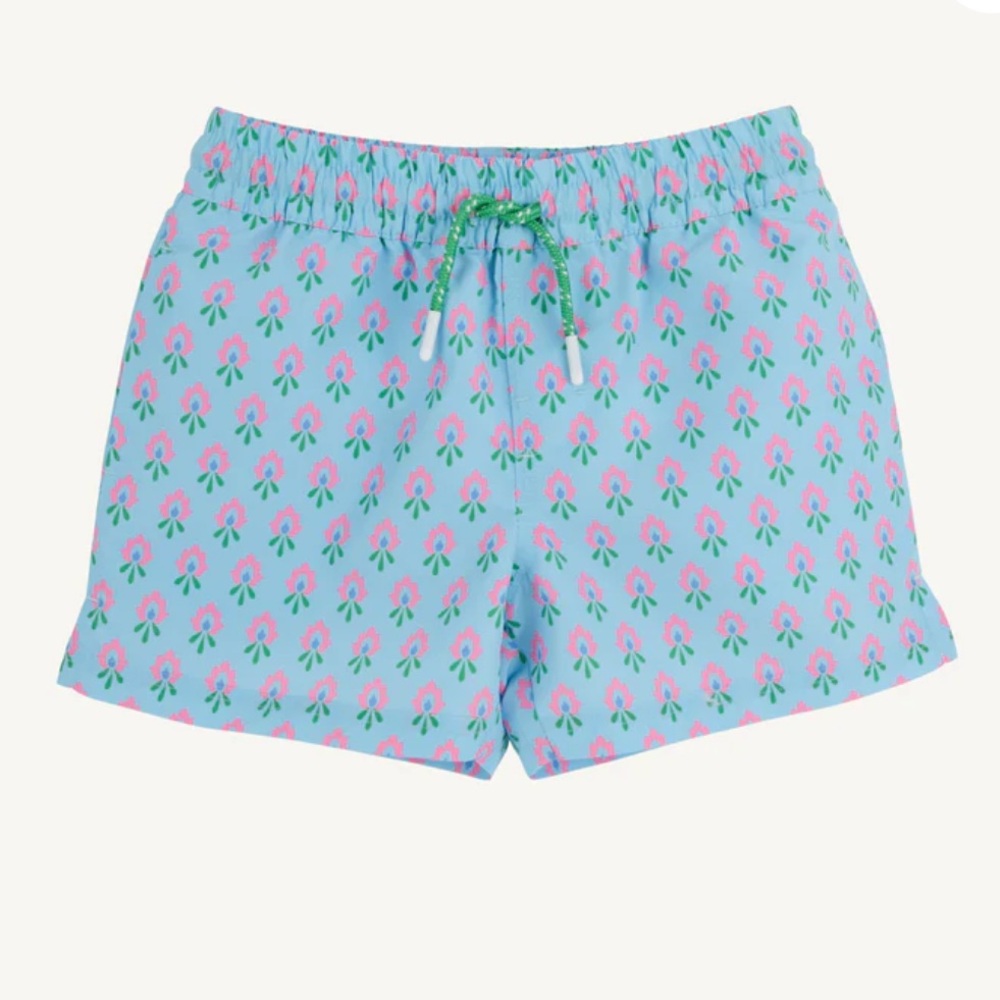The Beaufort Bonnet Company Tortola Trunks in Holly Hills Hand Block